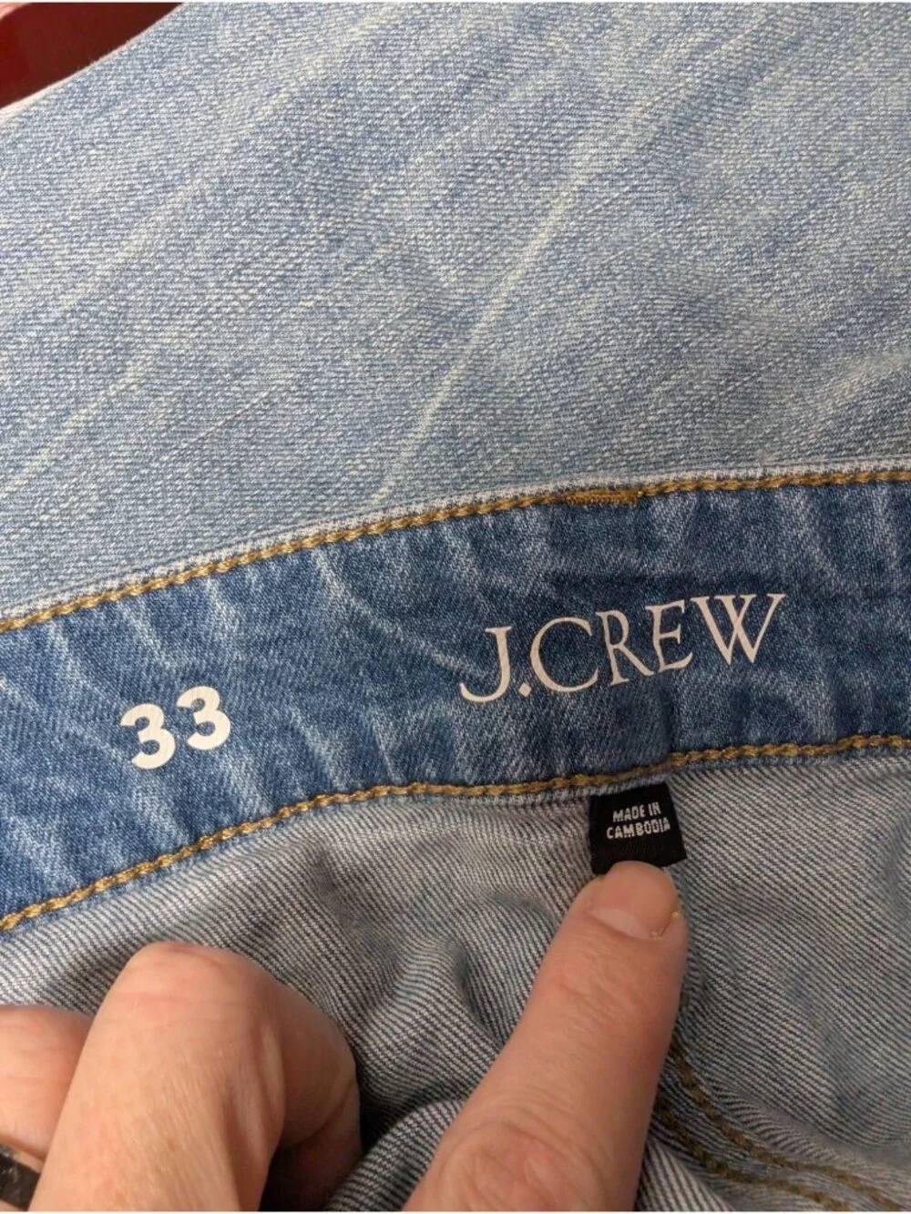 JCrew Sailor Wide Leg Trouser Jeans Womens 33 High Rise Blue 96' CC569